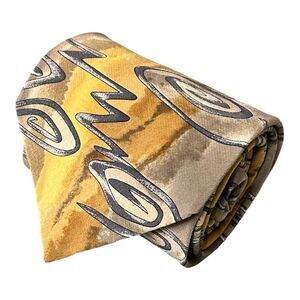 The Grateful Dead Yellow Gray Electric‎ First Set Silk Neck Tie 58"